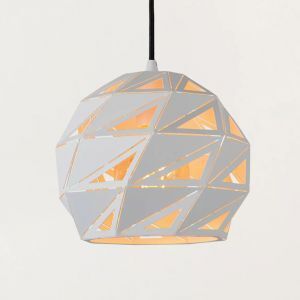 Weiße Pendelleuchte Modern, Malunga