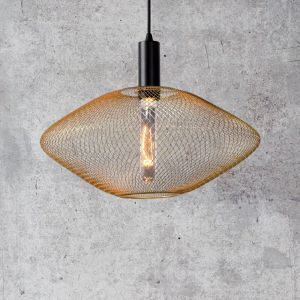 Goldene Pendelleuchte Modern, Mesh