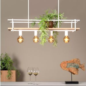Weiße Pendelleuchte Modern, Milonga
