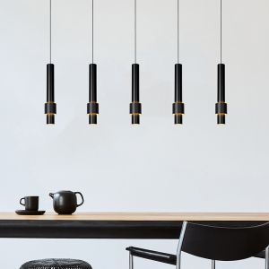 Schwarze Pendelleuchte Modern, Margary, 4,2W, 2700K LED