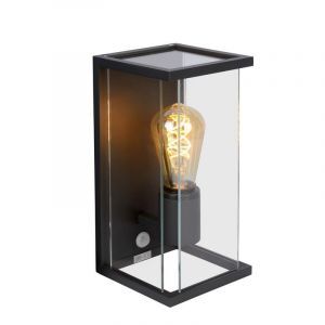 Anthrazit Außen Wandleuchte mit Bewegungsmelder Modern, Claire, IP54