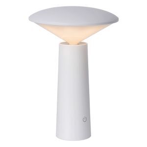 Weiße Außen Tischleuchte Modern, Jive, 4W, warm- bis kaltweiß einstellbare LED, IP44, mit Schalter