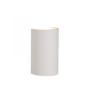 Gips Wandleuchte Weiß, Gipsy