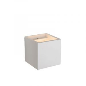 Gips Wandleuchte Weiß, Gipsy