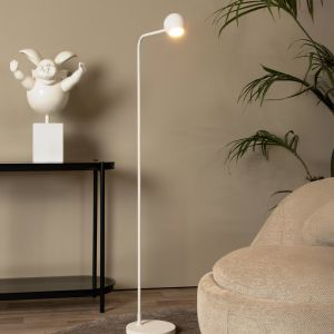 Weiße aufladbare Stehlampe Modern, Comet, 3W, 2700K LED, mit Touch-Dimmer
