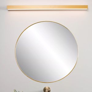 Messing Wandleuchte Badezimmer Modern, Alexa, 13W, 3000K LED, IP44