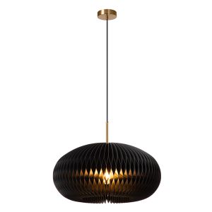 Papier Pendelleuchte Schwarz, Armoni