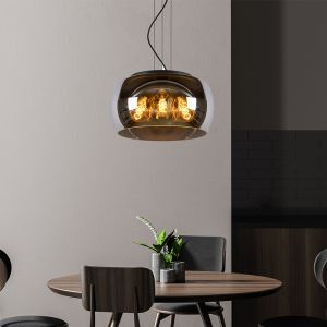 Graue Pendelleuchte Modern, Olivia