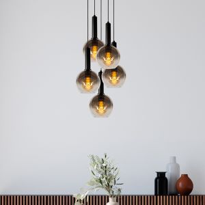 Schwarze Pendelleuchte Modern, Marius