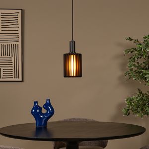 Schwarze Pendelleuchte Modern, Lambres