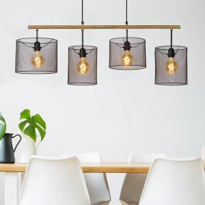 Schwarze Pendelleuchte Retro, Baskett