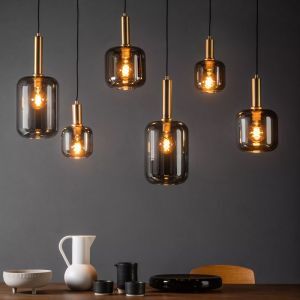 Goldene Pendelleuchte Modern, Joanet