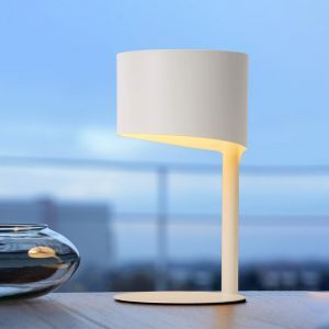Weiße Tischleuchte Modern, Knulle, mit Schalter