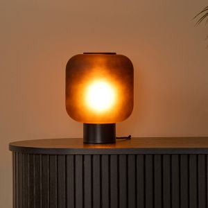 Schwarze Tischleuchte Modern, Eloise, mit Schalter