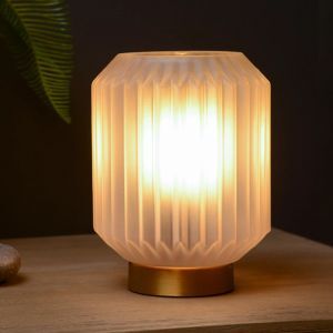 Goldene Tischleuchte Antik, Sueno, mit Schalter