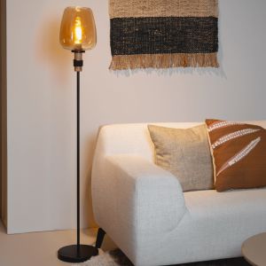 Bernstein Stehlampe Retro, Ilona, mit Schalter