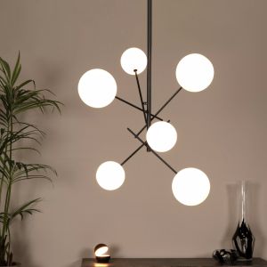 Schwarze Pendelleuchte Modern, Alara