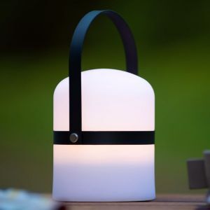 Weiße Außen Tischleuchte Modern, Little Joe, 3W, 2700K LED, IP44, mit Schalter