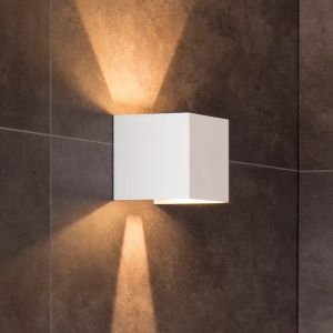 Weiße Up down Wandleuchte Modern, Axi, 6W, 2700K LED, IP54