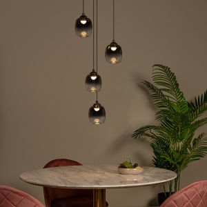Graue Pendelleuchte Modern, Tamino, 5,2W, 3000K LED