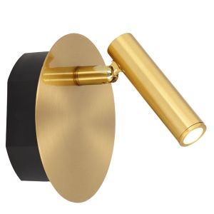 Goldene Bettlampe Modern, Jolijn, 2W, 3000K LED, mit Schalter