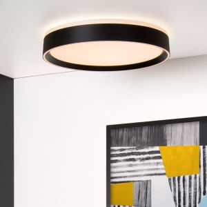 Schwarze Deckenlampe Modern, Nuria, 24W, 2700K LED