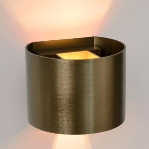 Braune Up down Wandleuchte Modern, Xio