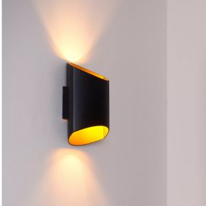 Schwarze Up down Wandleuchte Modern, Diletta