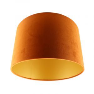 Orange Lampenschirm Madelyn, Stoff, modern