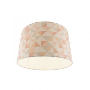 Karierte Deckenlampe rosa, Jugendzimmer