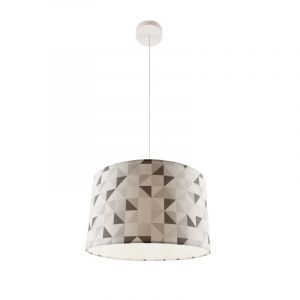 Moderne Kinder Pendelleuchte Grau, Diamonds