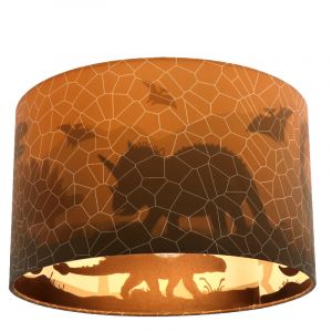 Moderne Kinder Deckenleuchte Orange, Dino