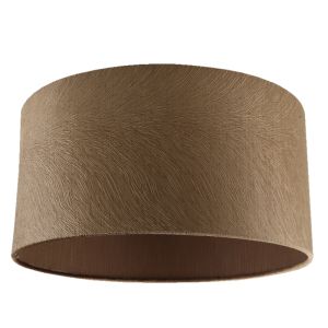 40 cm Samt Lampenschirm Braun, Rody