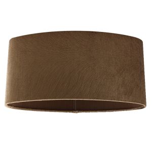 40 cm Ovaler Samt Lampenschirm Braun, Rody