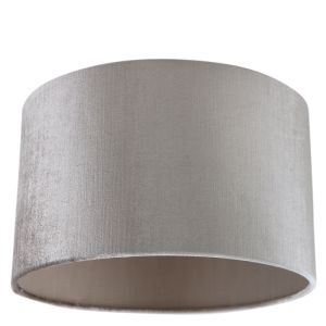 30 cm Samt Lampenschirm Grau, Rody
