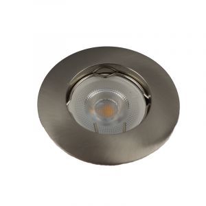 Silberne moderne Mini Einbaustrahler Aluminium, Rosi