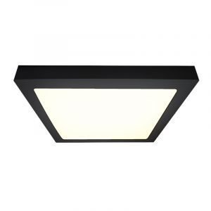 Aluminium Deckenlampe Schwarz, Rolo, 18W, 4000K LED