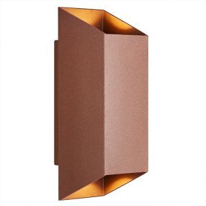 Rostfarbene Außenleuchte Modern, Nico, IP54