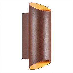 Rostfarbene Außenleuchte Modern, Nico, IP54