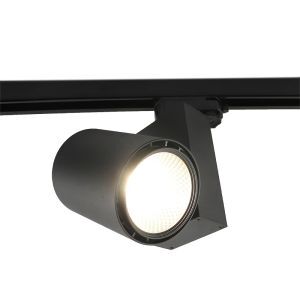 Schwarzer Bisolux Master B Schienensystem Lampe, Philips Treiber, 4000k, 30W, 36 Grad