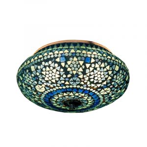 Blaue Mosaik Deckenlampe Orientalisch, Mimoun