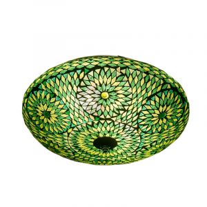 Grüne Mosaik Deckenlampe Orientalisch, Louay