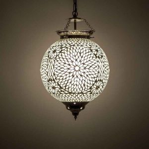 Transparente Mosaik Pendelleuchte Orientalisch, Aziza