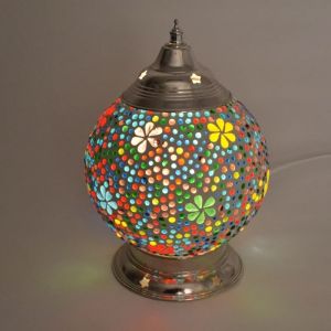 Mehrfarbige Mosaik Tischleuchte Orientalisch, Sabri