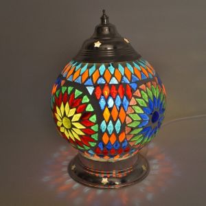 Mehrfarbige Mosaik Tischleuchte Orientalisch, Sabri