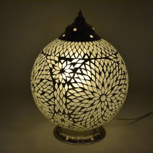 Transparente Mosaik Tischleuchte Orientalisch, Dalil
