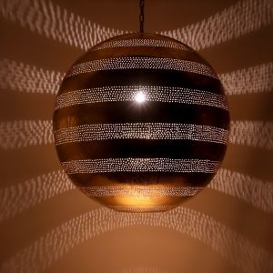 Goldene Pendelleuchte Orientalisch, Nimra