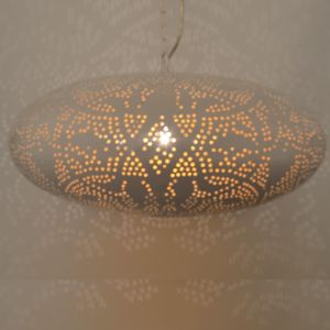Weiße Pendelleuchte Orientalisch, Zina