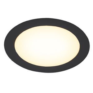 Schwarze Downlight Aluminium, Umbriel, 3W, 3000K LED, IP44