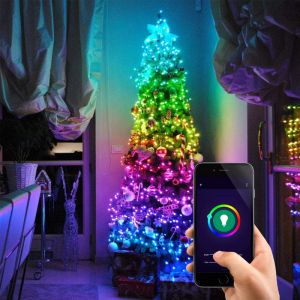 App steuerbare Weihnachtsbeleuchtung, 9,9 Meter mit 100 LEDs